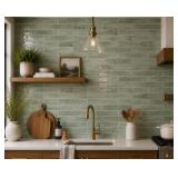 43.04 SQFT EMERALD CERAMIC BACKSPLASH TILE