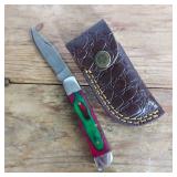 DAMASCUS STEEL POCKET KNIFE