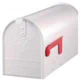 MEDIUM STEEL POST-MOUNT MAILBOX