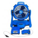 KOBALT 7" 24V MISTING FLOOR FAN