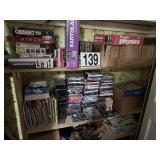 Closet contents:  DVD's, VCR's & misc toys