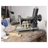 Wood cupboard w/Commander Sewing machine