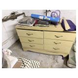 Wood table & everything including blonde furniture