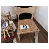 Chair with woven seat