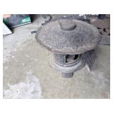 Metal umbrella table stand & Incense burner