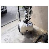 Riding mower sprayer attachment
