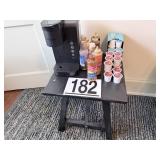 table w/coffee maker
