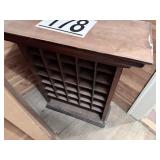 Pidgeon hole desk/what not shelf
