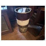 5 gallon crock & wood bucket