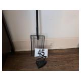 Ash shovel & sad iron