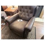 Leather recliner