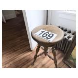 Oak piano stool