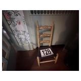 Child's painted ladderback chair