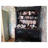 China cabinet in 2 pieces 7+ tall - no contents\