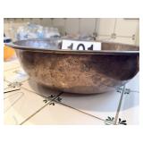 Large tin/copper bowl