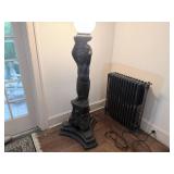 Large cherub floor lamp