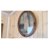 Large oval frame