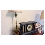 Everything on dresser including clock
