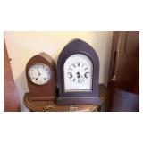 2 Gothic-style mantle clocks - Seth Thomas