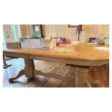 Two-pedestal table