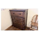 Tiger maple dresser