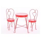 Vtg Style Miniature Coca-Cola Bistro Table Set