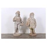 Vintage Concrete Garden Statues