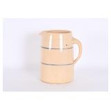Vtg Blue Ring Pottery Pitcher