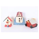 Wooden Bird House Decor