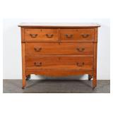 Am Federal Style Cherry Wood Chest Of Drawers