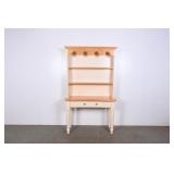 Vintage Cottage Style Two-Tone Hutch Desk