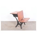 Antique Wood & Cast Iron School Desk