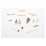 10k Class RIng, Cufflinks, Tie Bars, Bar Brooch,