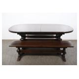 Spanish Revival Trestle Dining Table & Benches