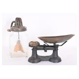 Vintage Scale, Glass Butter Churn