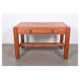 Antique Arts & Crafts Oak Library Desk