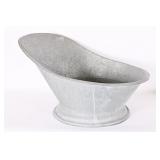 Vintage Galvanized Zinc Hip Bath Tub