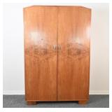 Art Deco Vintage Wooden Armoire
