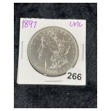 1897 UNC Morgan Silver Dollar Coin