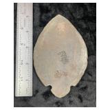 5 & 1/4" Rare Slate Turkeytail from Kentucky India