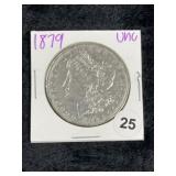 1879 UNC Morgan Silver Dollar Coin