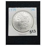 1879 UNC Morgan Silver Dollar Coin