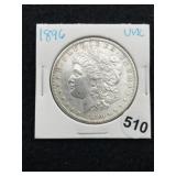1896 UNC Morgan Silver Dollar Coin