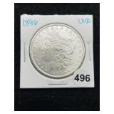 1896 UNC Morgan Silver Dollar Coin