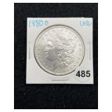 1880 O UNC Morgan Silver Dollar Coin