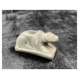 Bear Effigy Stone Pipe Indian Artifact Arrowhead