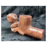 Human Effigy Redstone Pipe Indian Artifact Arrowhe