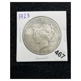 1923 Peace Silver Dollar Coin