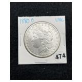 1880 O UNC Morgan Silver Dollar Coin
