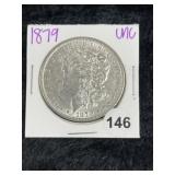 1879 UNC Morgan Silver Dollar Coin